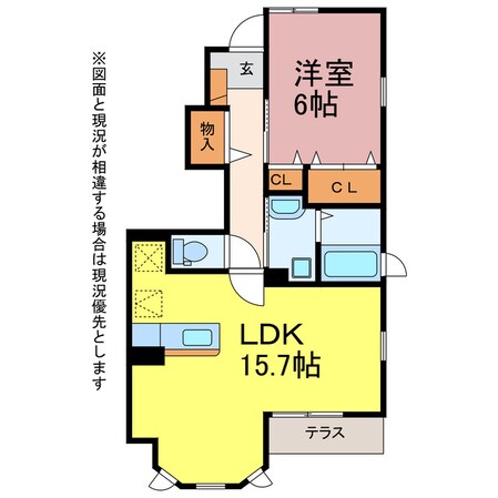 アイリス西沢壱番館の物件間取画像